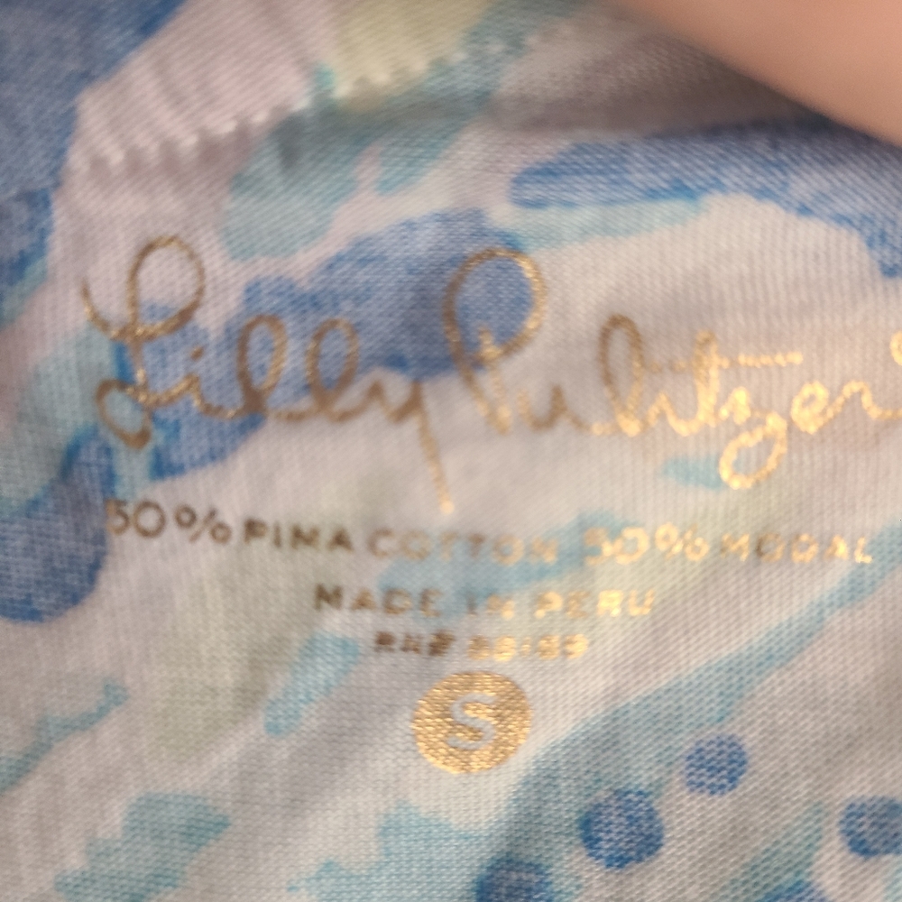 One-Shoulder Ruffle Lilly Pulitzer Top - Picture 3 of 3